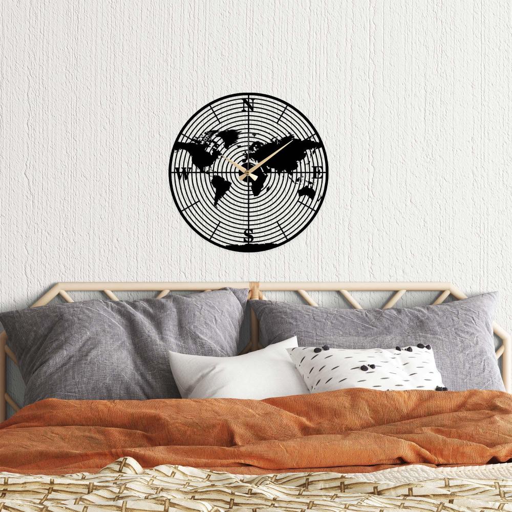 Ekvatoral Metal Wall Clock