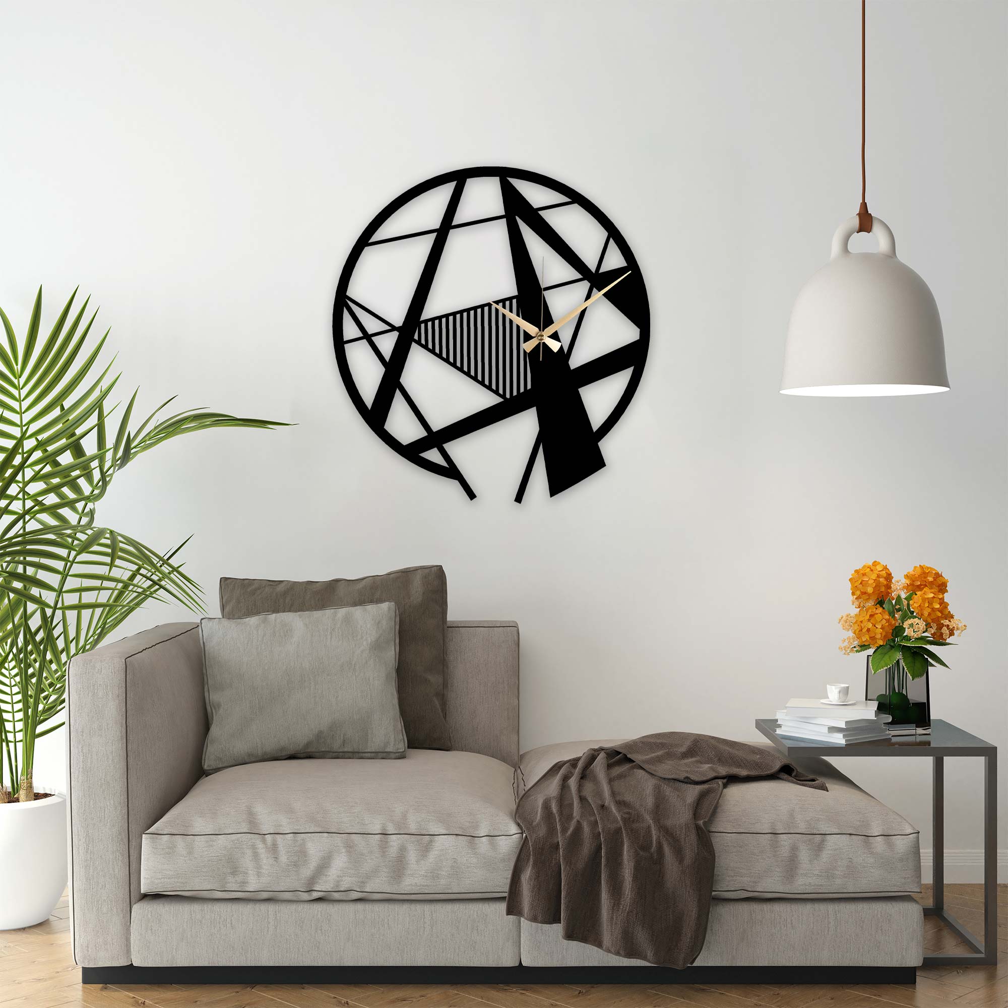 Zentangle Metal Wall Clock