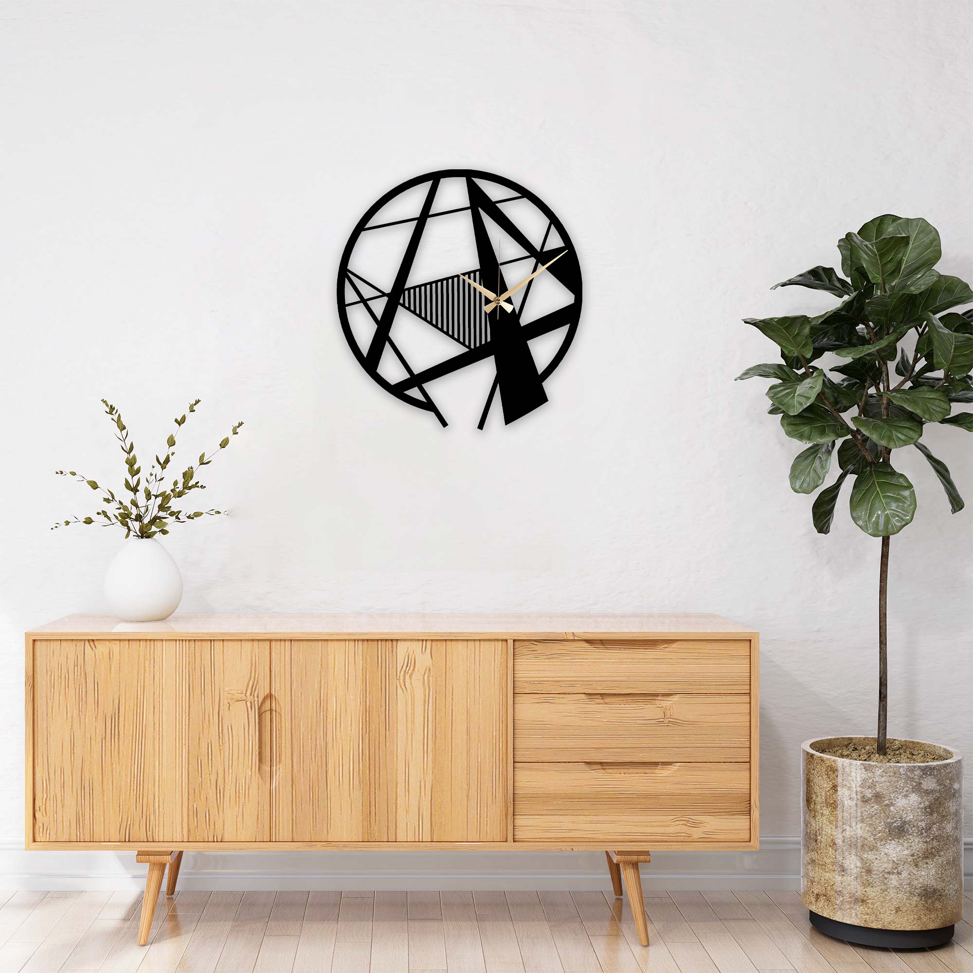 Zentangle Metal Wall Clock