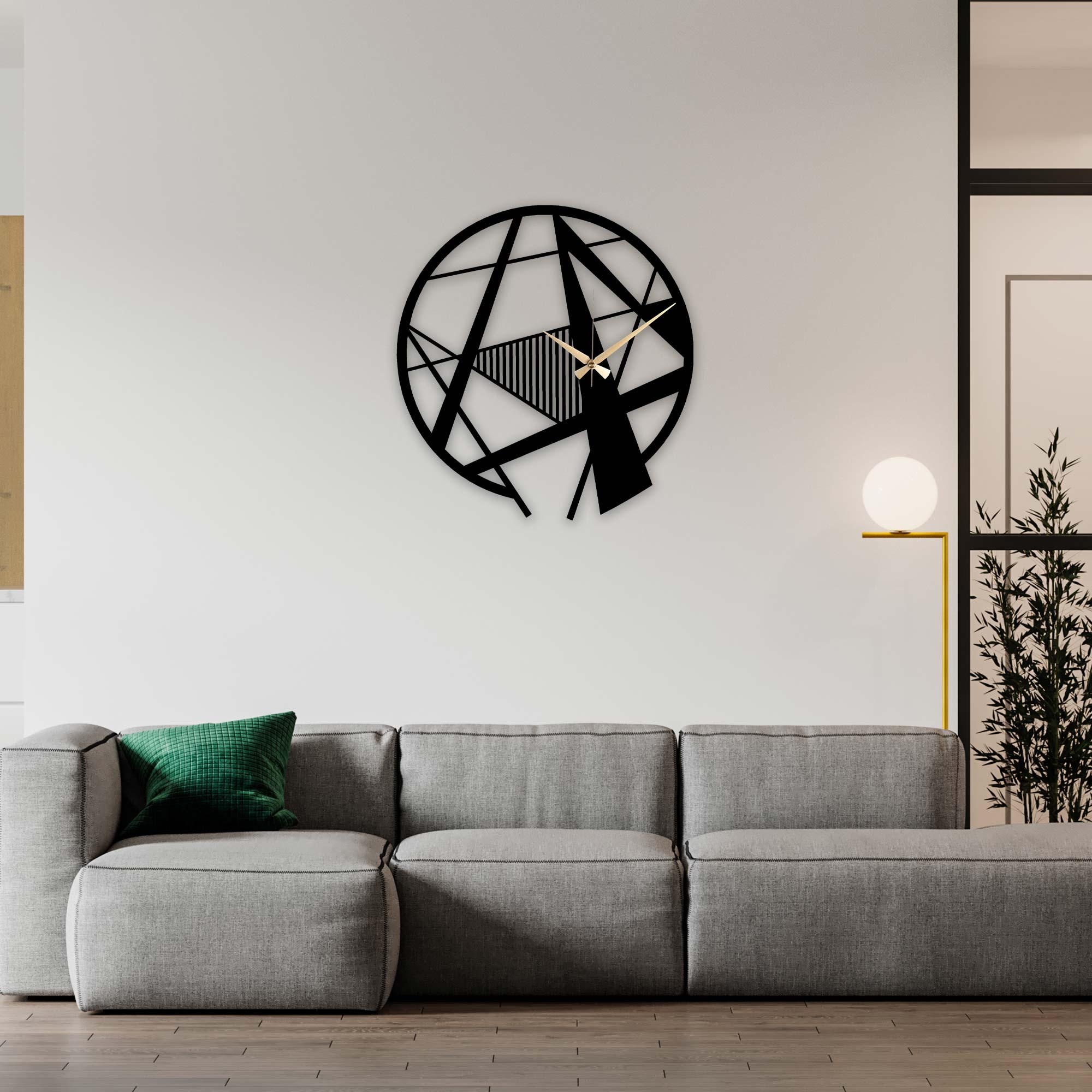 Zentangle Metal Wall Clock