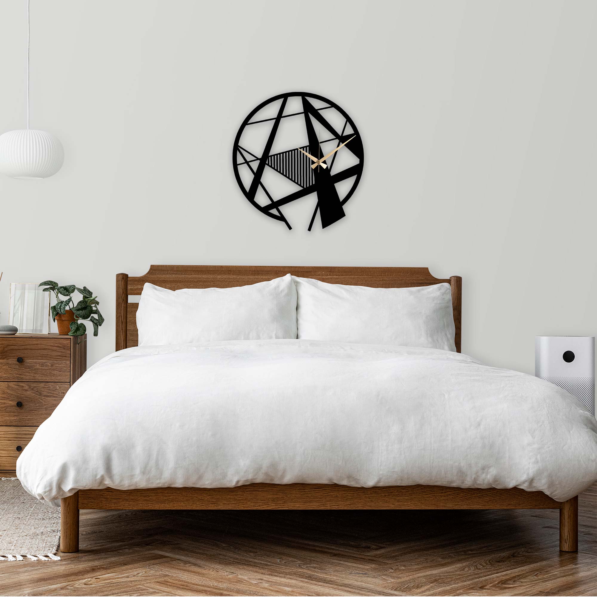 Zentangle Metal Wall Clock