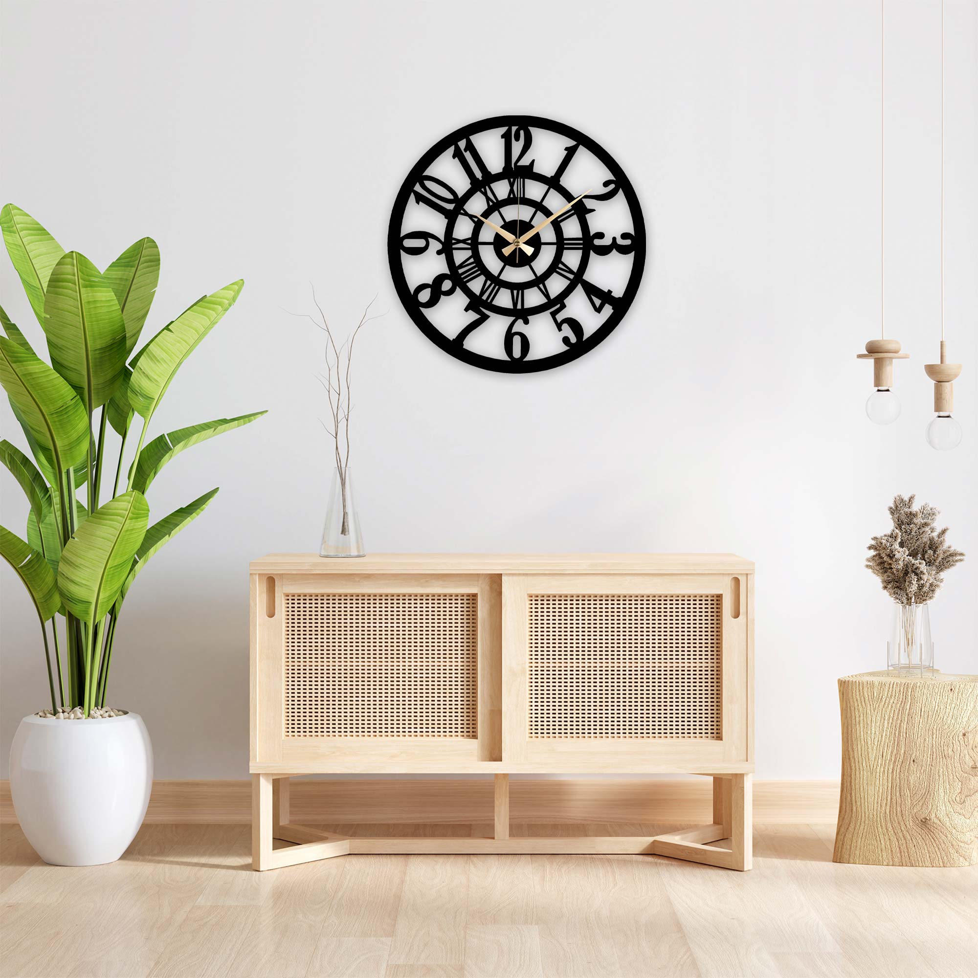 Classic Metal Wall Clock- 1017