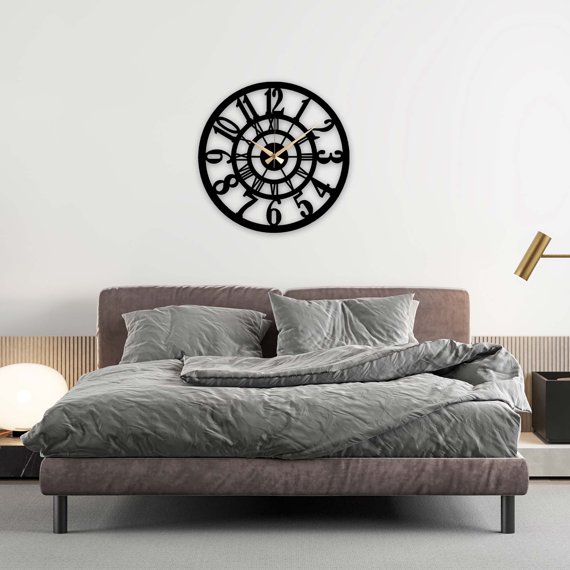 Classic Metal Wall Clock- 1017