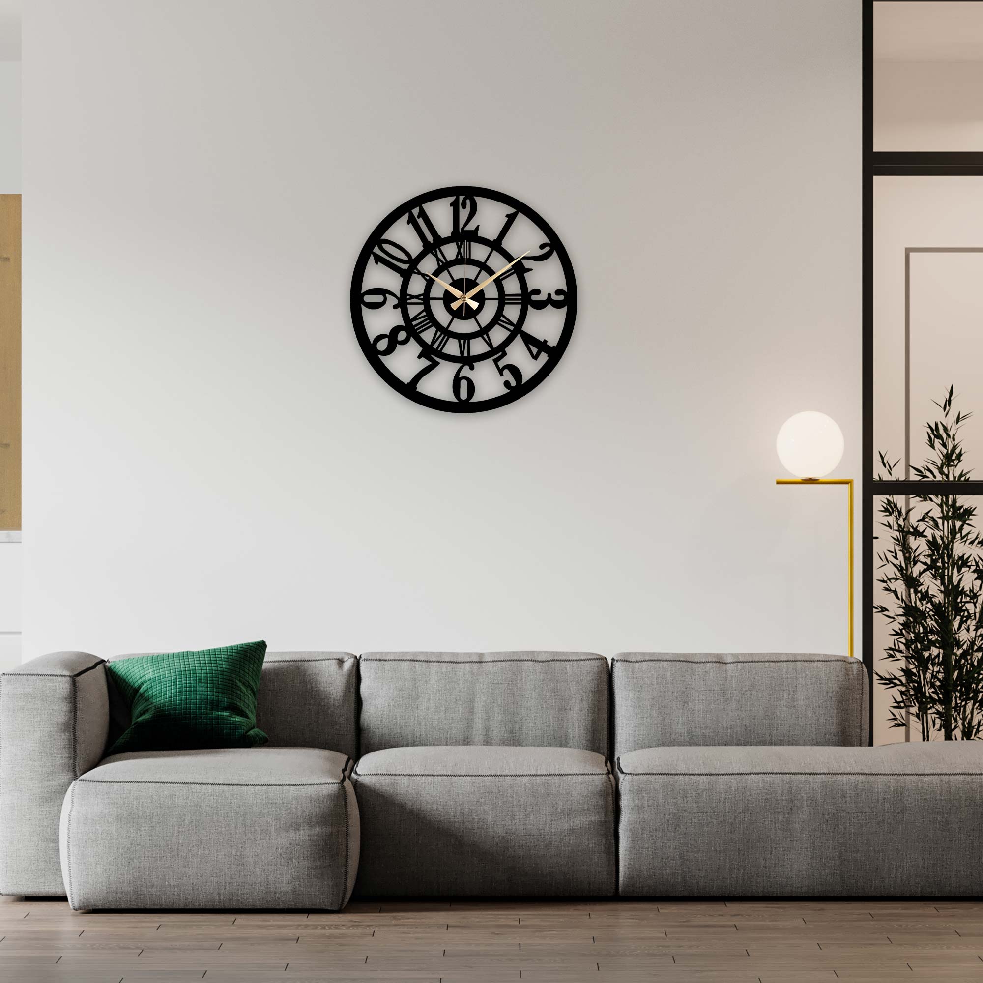 Classic Metal Wall Clock- 1017