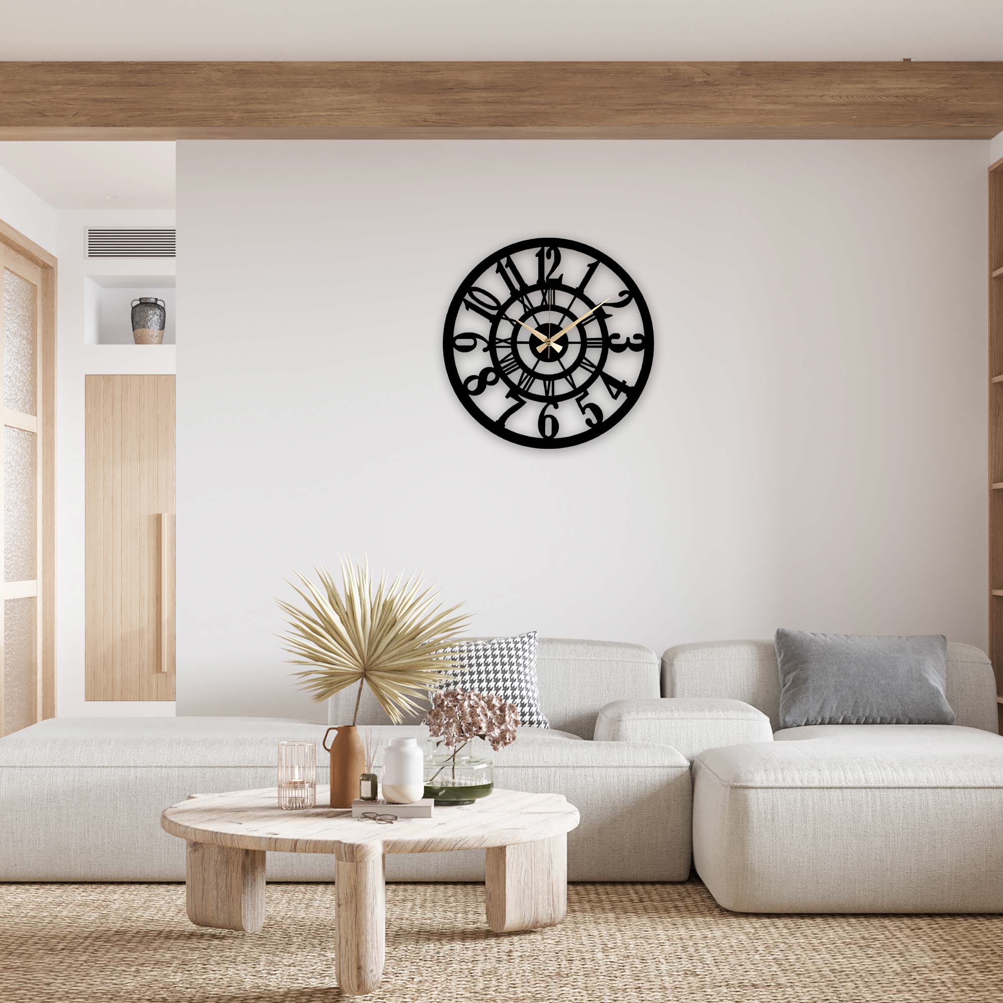 Classic Metal Wall Clock- 1017