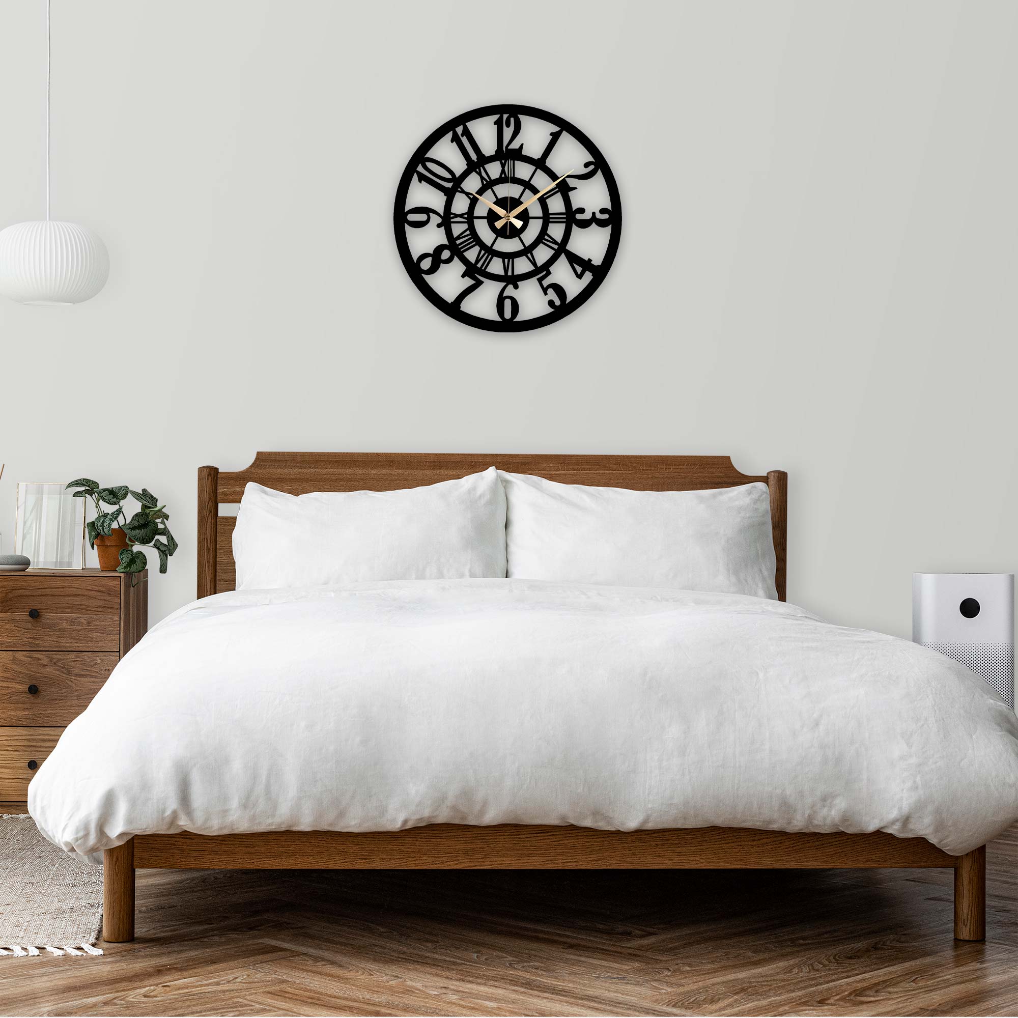 Classic Metal Wall Clock- 1017