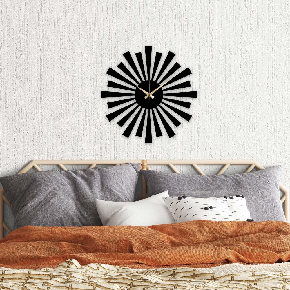 Sun Metal Wall Clock