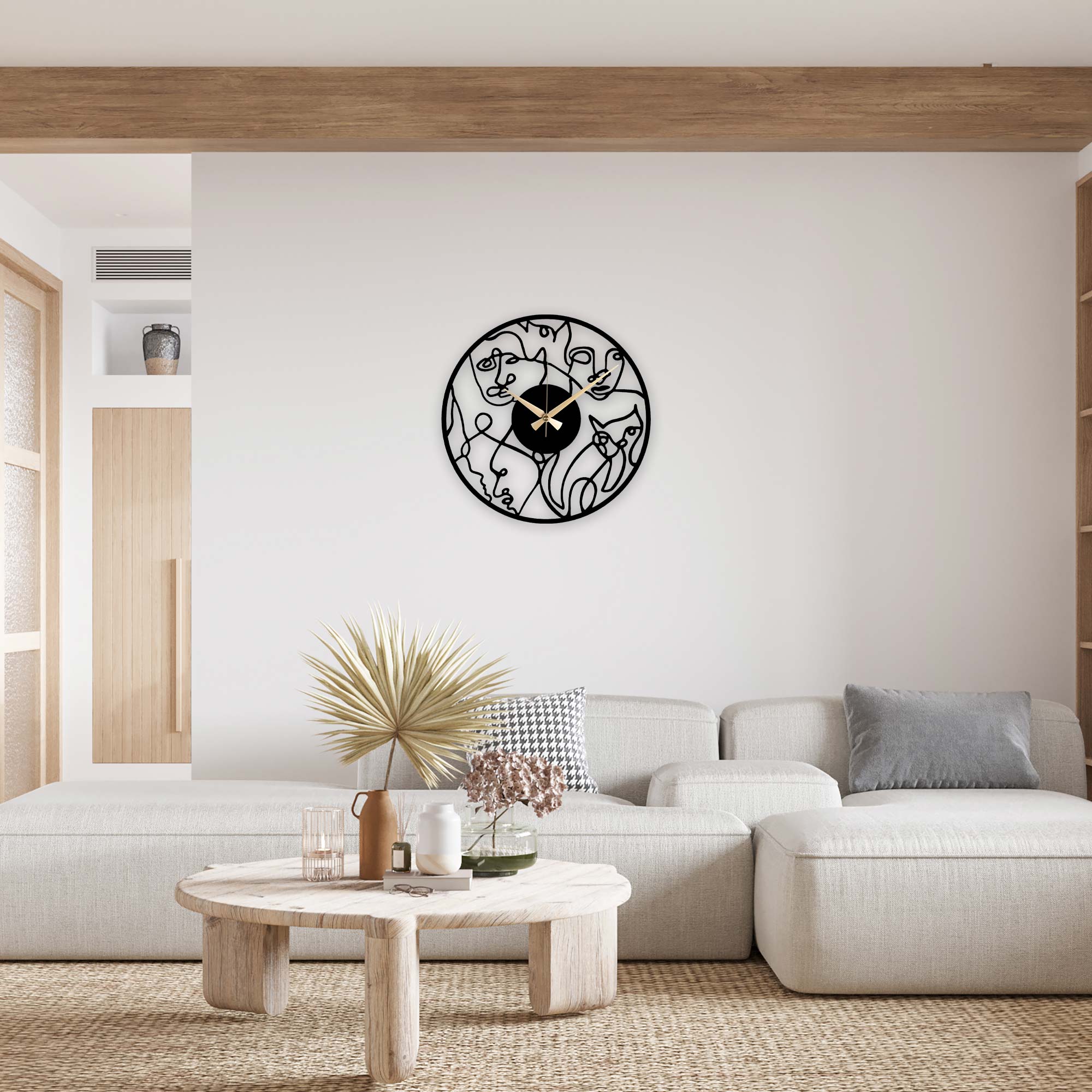 Face Metal Clock