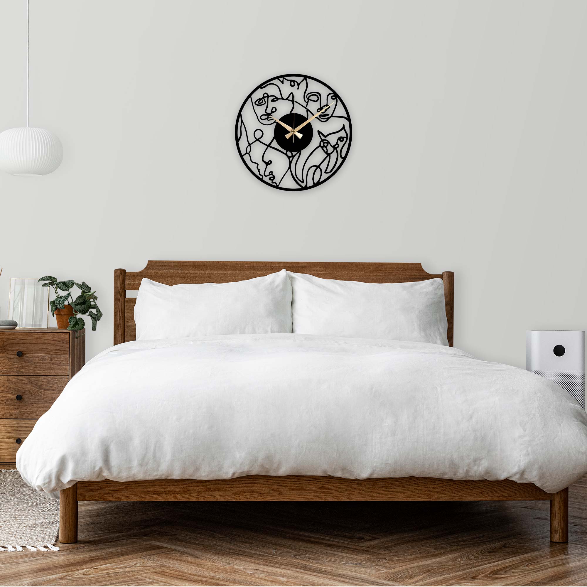 Face Metal Clock